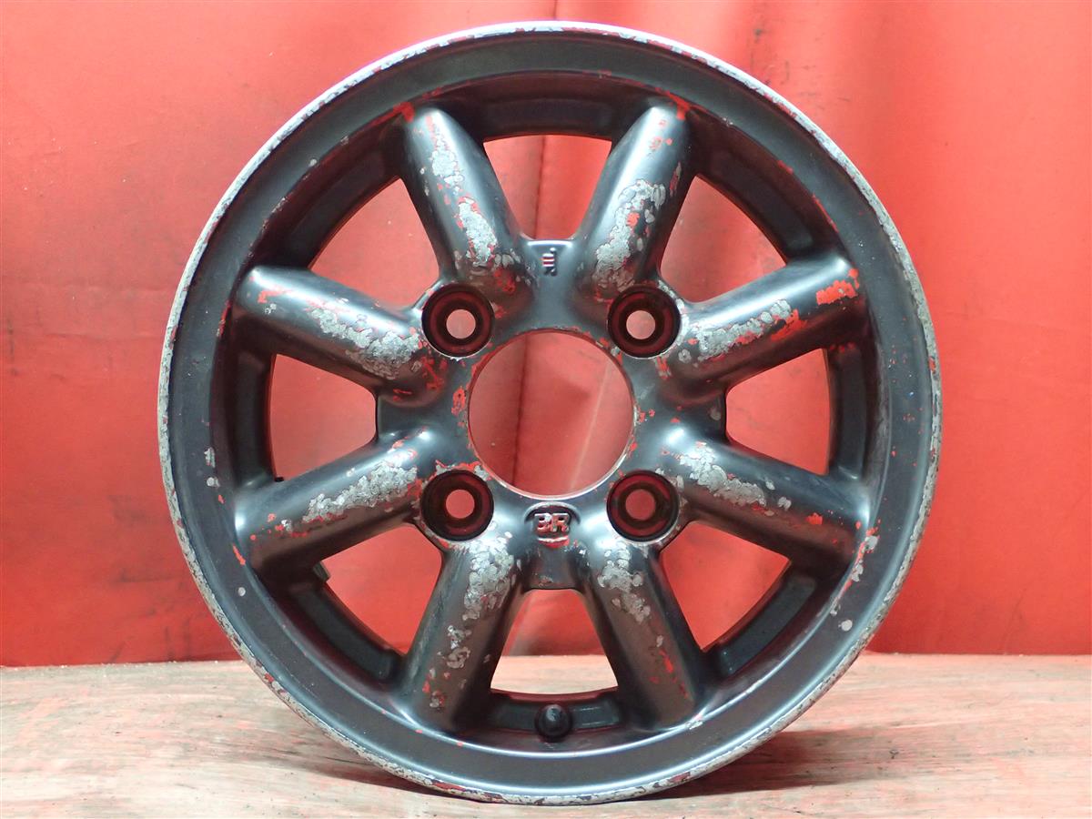 ブラックレーシング - 4.5Jx12 +35 4/114.3 ガンメタ系