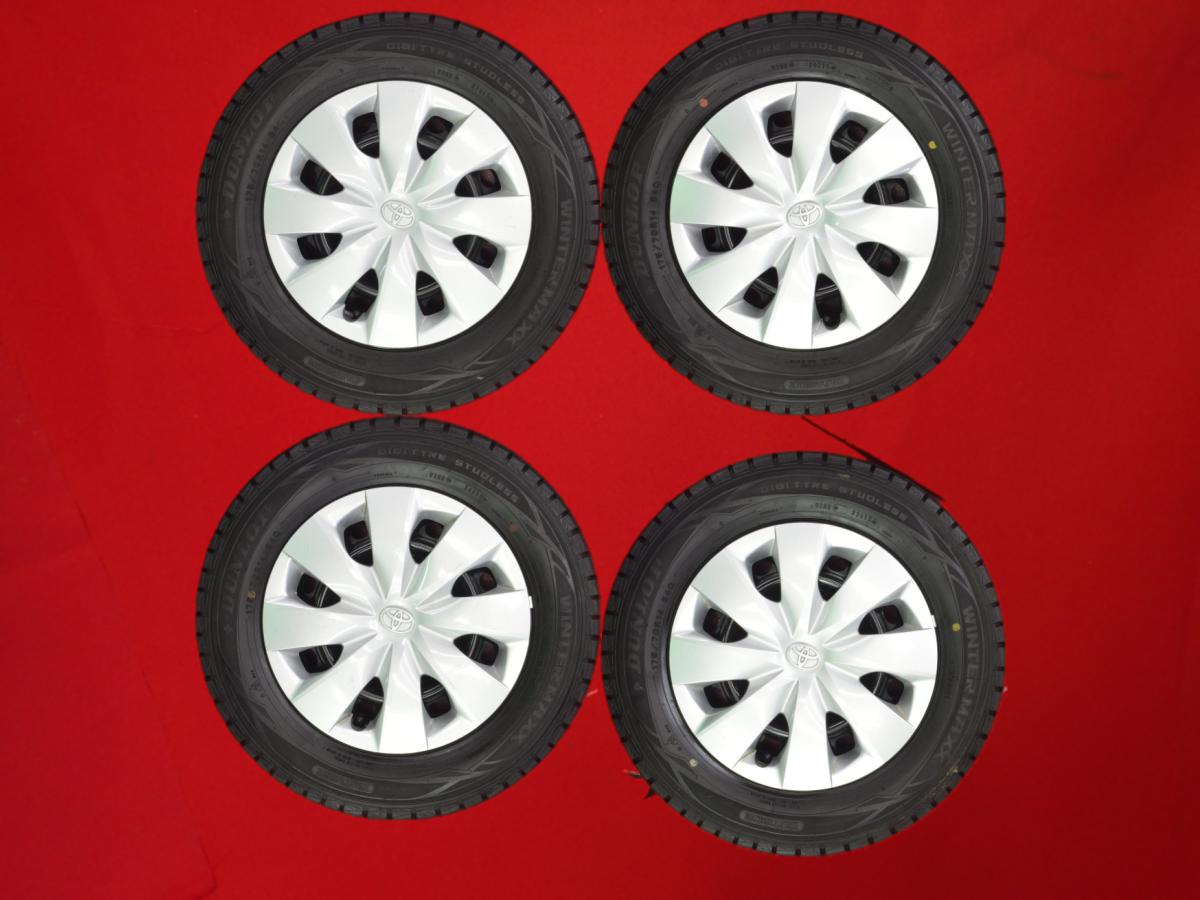 ダンロップ ウィンター MAXX 01(WM01) DUNLOP WINTER MAXX 01 175/70R14 84Q ヴィッツ (90-130系)純正スチール(フルホイールキャップ付) 5Jx14 +39 4/100 シルバー(銀色)系 カローラ フィールダー ヴィッツ ヤリス