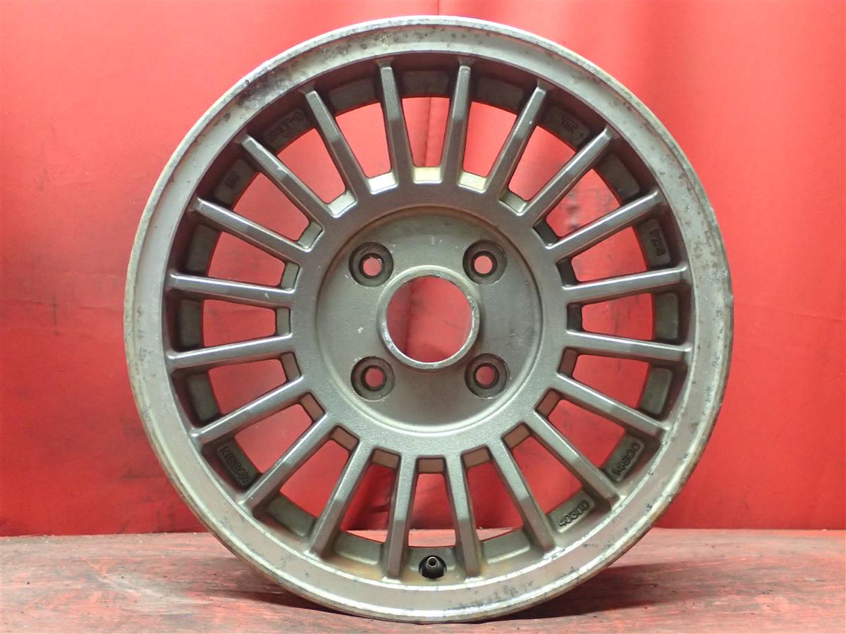 スカイライン (R30系)後期純正 6Jx15 +25 4/114.3 ポリッシュ系 ガンメタ系