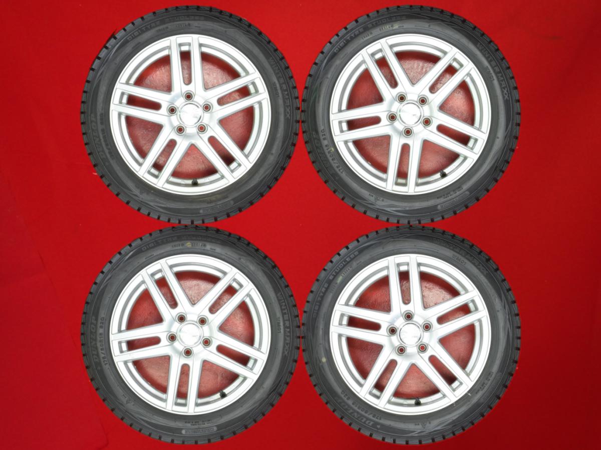 ダンロップ ウィンター MAXX 01(WM01) DUNLOP WINTER MAXX 01 175/60R16 82Q 5Wスポークタイプ 1P 5.5Jx16 +42 5/100 シルバー(銀色)系 トレジア ラクティス