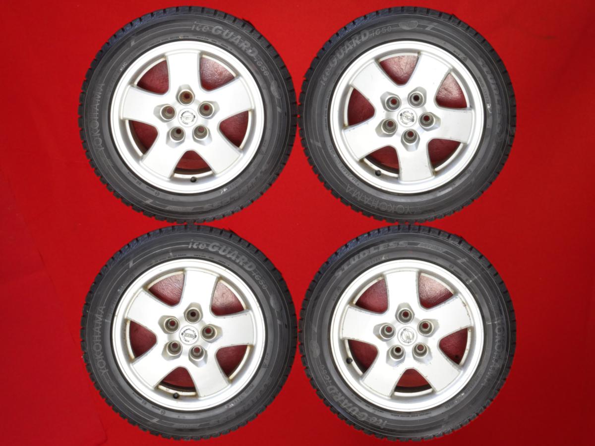 ヨコハマ アイスガード 5 IG50 YOKOHAMA iceGUARD 5 IG50 215/55R16 93Q ニッサン 純正5本スポーク 7Jx16 +40 5/114.3 シルバー(銀色)系 プレサージュ セフィーロ プリメーラワゴン セドリック&グロリア