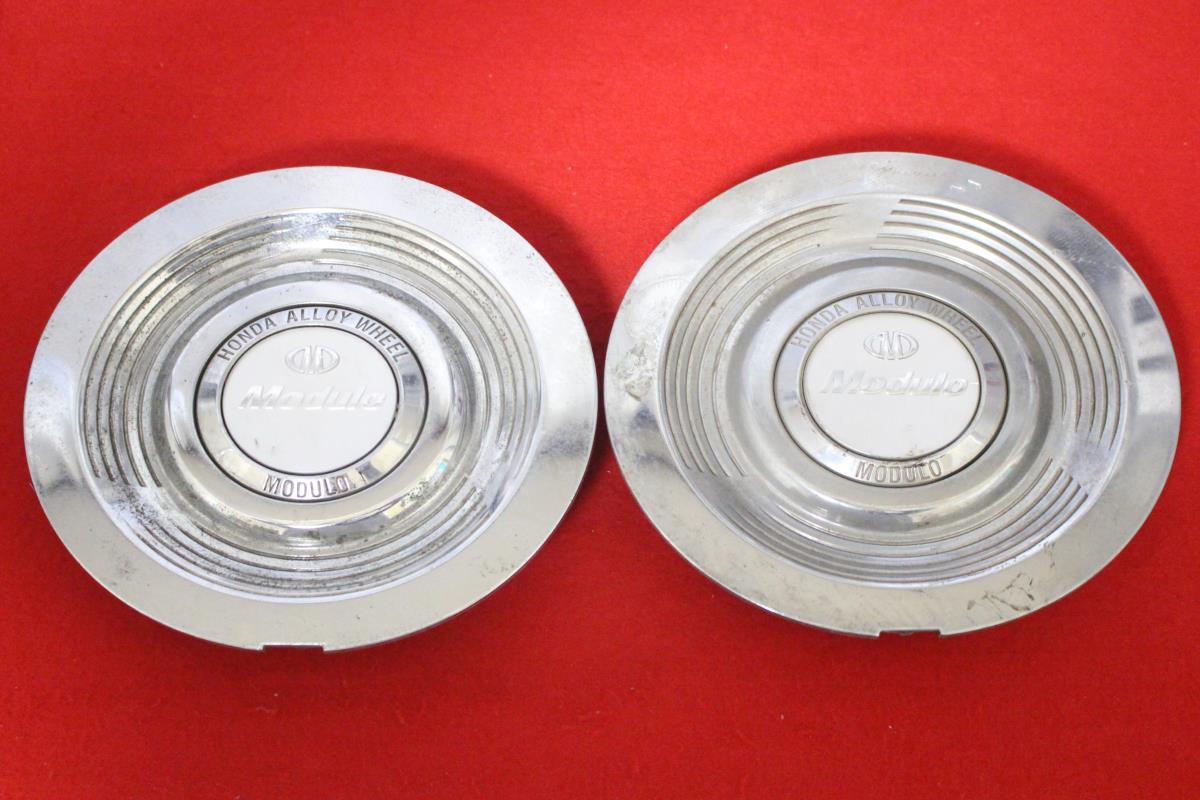 2枚 ホンダModulo 純正 中古 ホイール センタープレート センターカバー エンブレム オーナメント cap