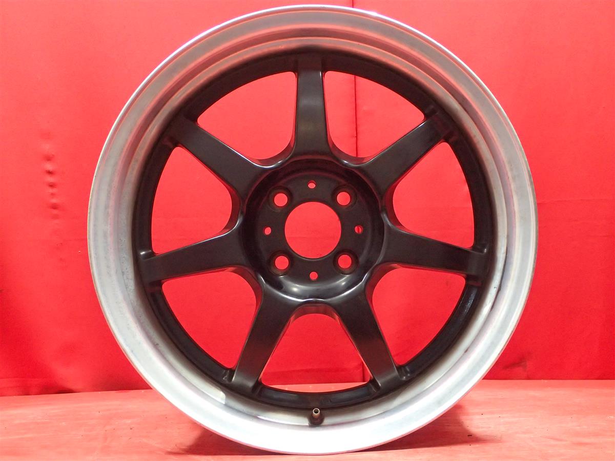 GIALLA(ジアラ) VULCANO(ヴァルカーノ) 7.5Jx17 +42 4/100 ポリッシュ系 ブラック(黒色)系