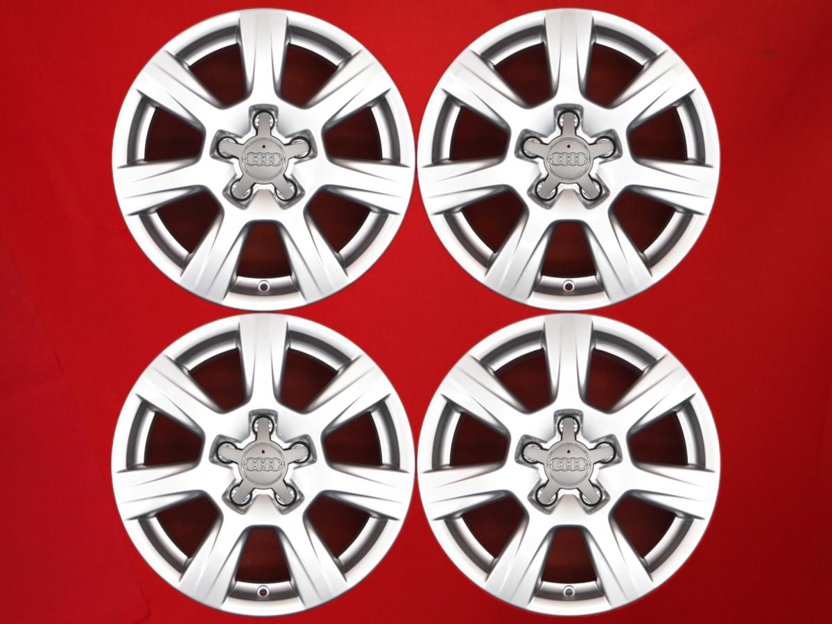 アウディ A4(8K)純正 7.5Jx16 +45 5/112 シルバー(銀色)系 A6 アバント  ...