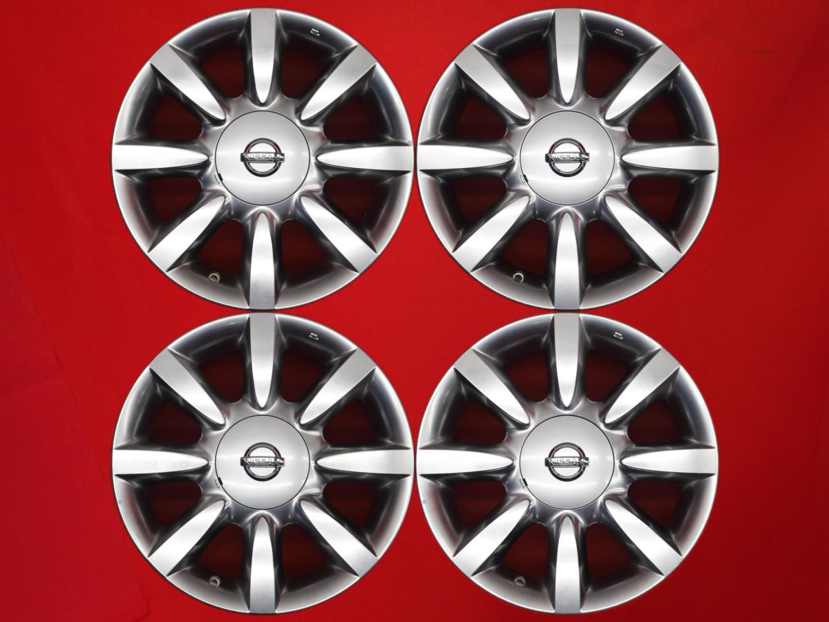 ティアナ 純正8本スポーク 7Jx17 +55 5/114.3 ハイパーブラック ティアナ