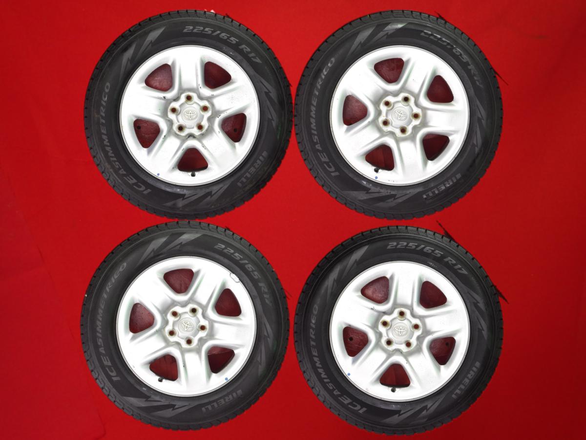 ピレリ アイス アシンメトリコ PIRELLI ICE ASIMMETRICO 225/65R17 102Q RAV4 (30系)純正スチール(センターハブキャップ付) 6.5Jx17 +45 5/114.3 シルバー(銀色)系 RAV4 ヴァンガード