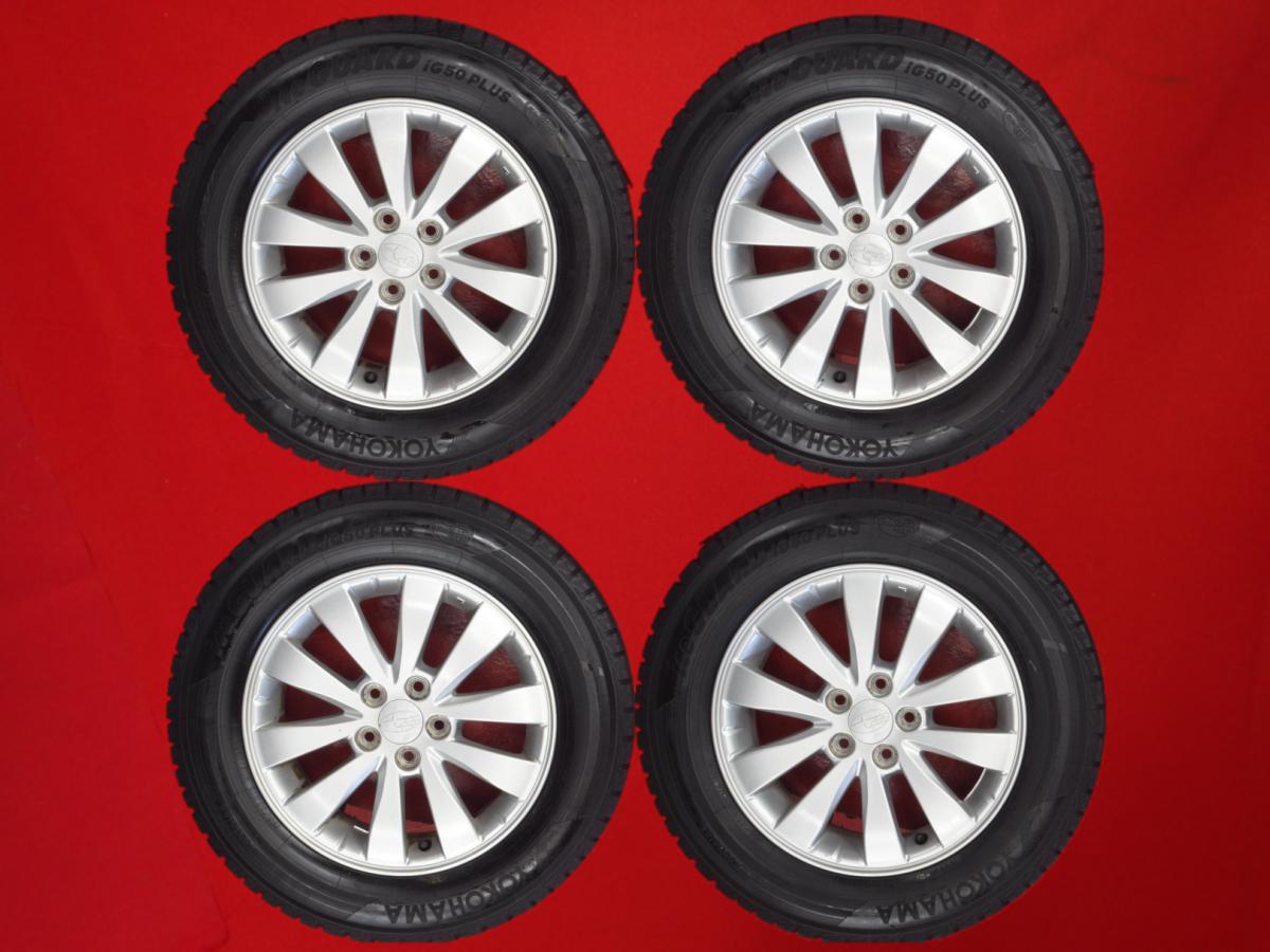 ヨコハマ アイスガード 5 プラス IG50 YOKOHAMA iceGUARD 5 PLUS IG50 195/65R15 91Q インプレッサ (GE系)アネシス純正 6Jx15 +48 5/100 シルバー(銀色)系 インプレッサ G4 インプレッサ インプレッサ アネシス インプレッサ スポーツ