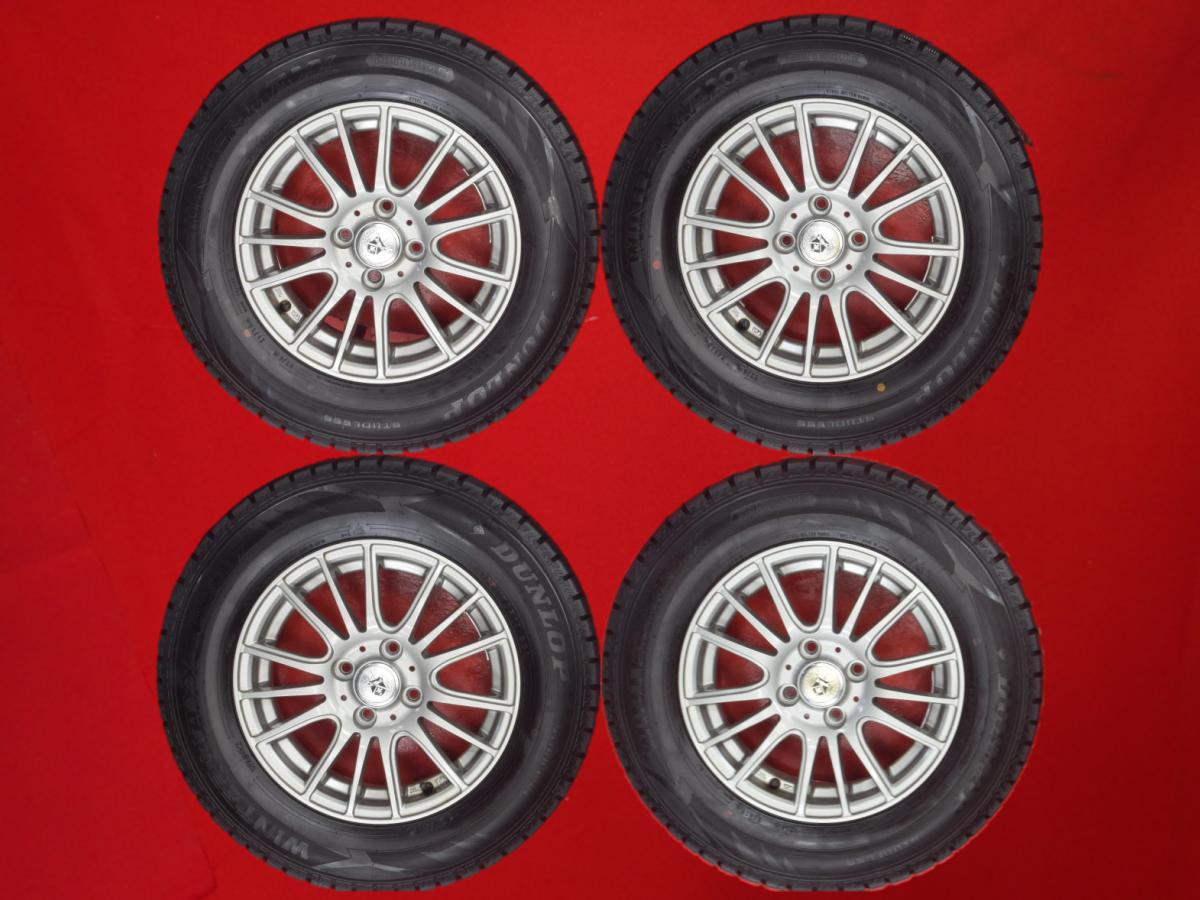 ダンロップ ウィンター MAXX 02(WM02) DUNLOP WINTER MAXX 02 185/70R14 88Q G-Mach フルーレ 5.5Jx14 +42 4/100 ガンメタ系 カローラ ランクス シビック カローラ フィールダー シビック ハイブリッド アレックス カローラ スパシオ