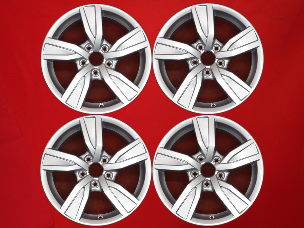 アウディ A4(8W)純正16inch 7Jx16 +35 5/112 シルバー(銀色)系 A3 TT クーペ/TTロードスター A6 アバント A4 アバント A6 A4