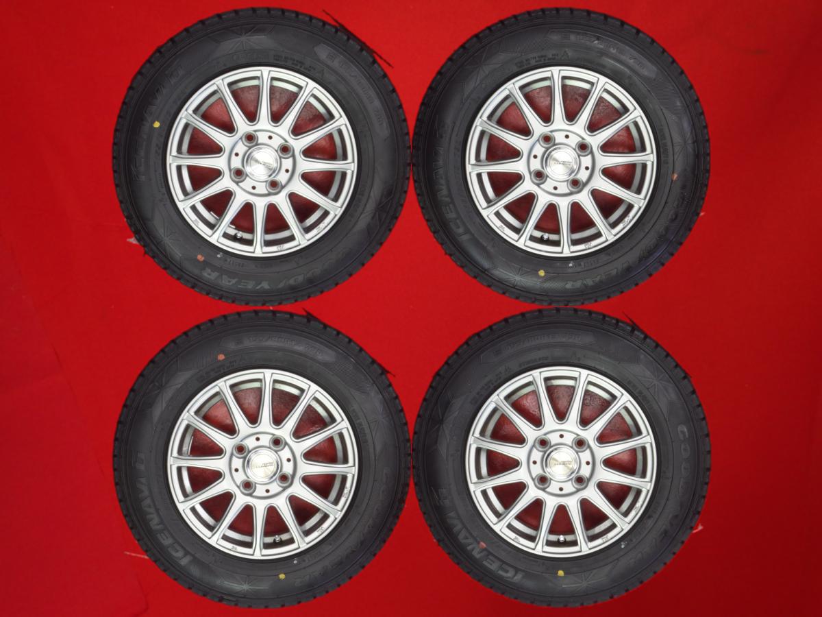 グッドイヤー アイスナビ 6 GOODYEAR ICENAVI 6 155/80R13 79Q 12スポークタイプ 1P 5Jx13 +36 4/100 シルバー(銀色)系