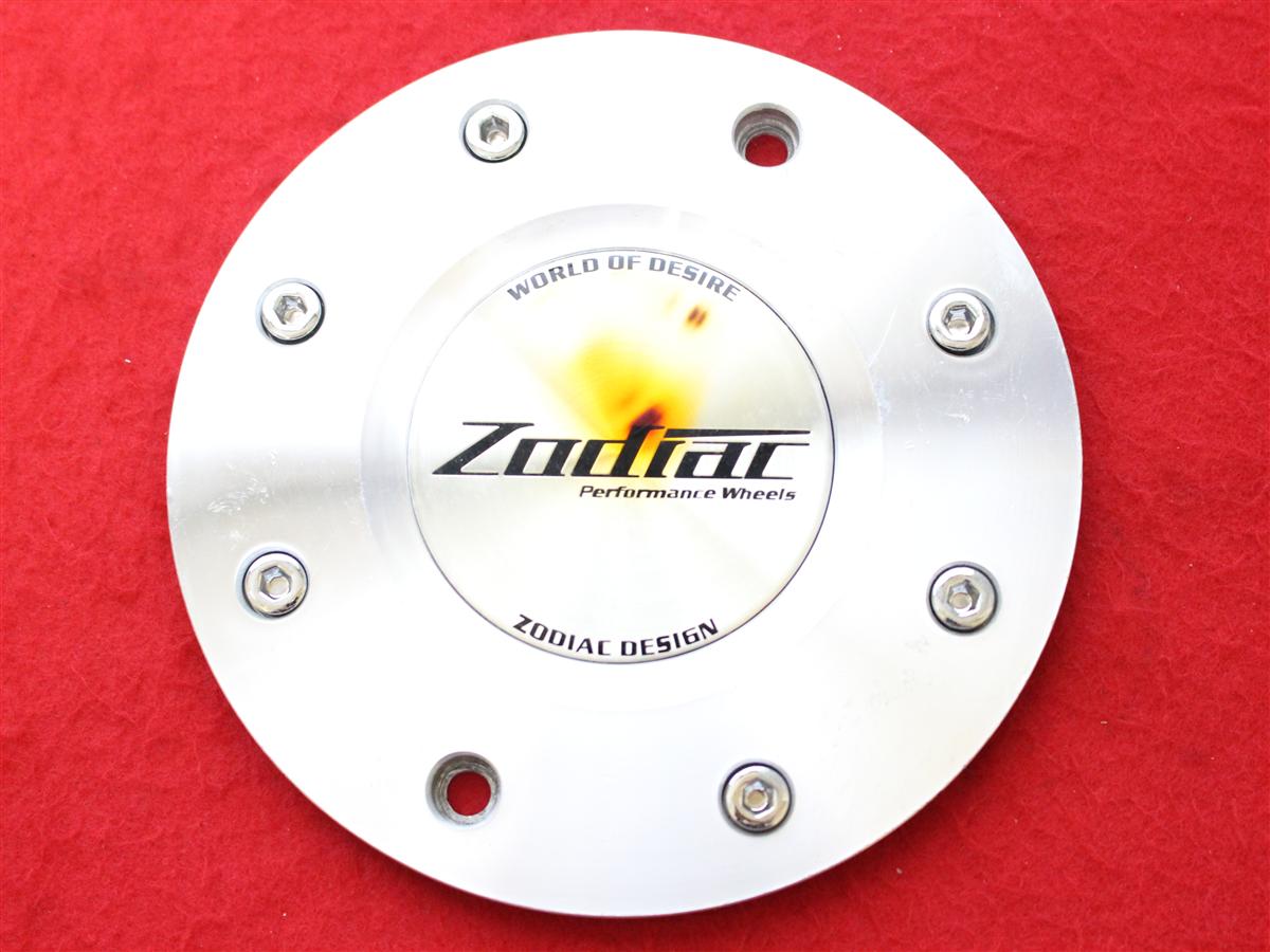 1枚 Zodiac 社外 中古 ホイール センタープレート センターカバー エンブレム オーナメント cap
