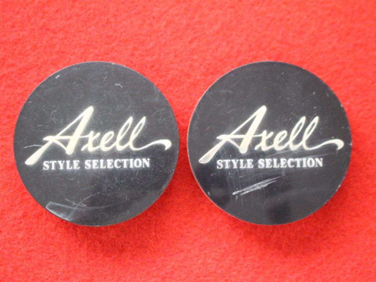 2枚 Axell 社外 中古 ホイール センターキャップ センターカバー エンブレム オーナメント
