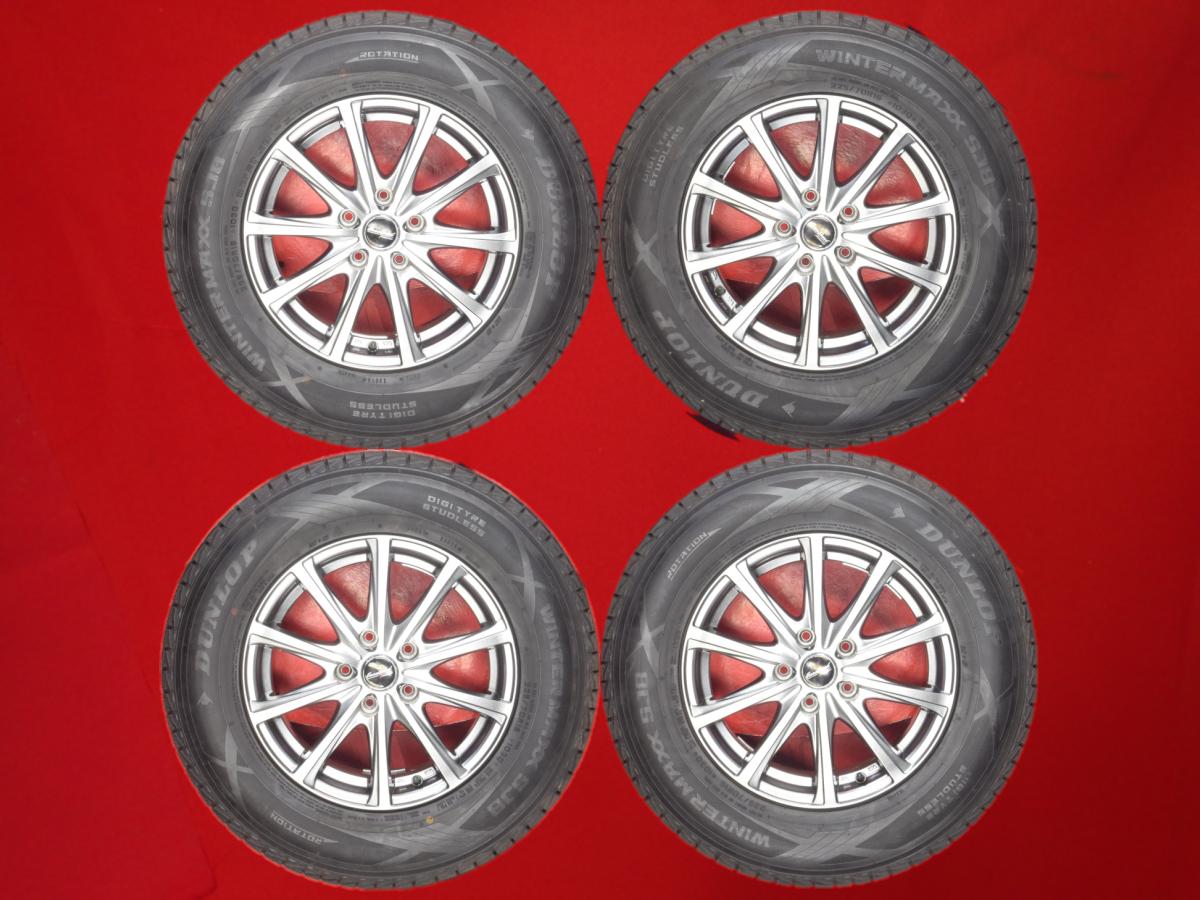 ダンロップ ウィンター MAXX SJ8 DUNLOP WINTER MAXX SJ8 225/70R16 103Q 10スポークタイプ 1P 6.5Jx16 +38 5/114.3 ガンメタ系 エスクード デリカ D:5