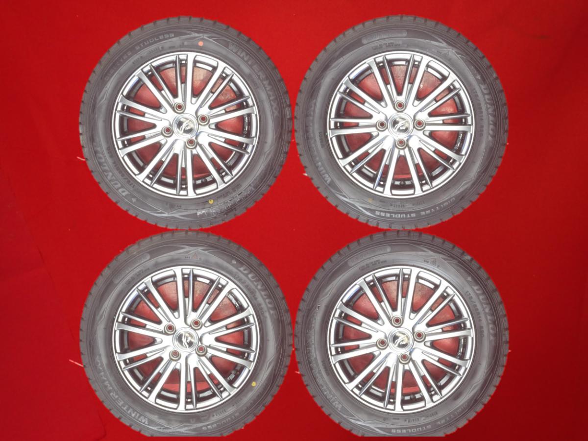 ダンロップ ウィンター MAXX 01(WM01) DUNLOP WINTER MAXX 01 175/65R14 82Q Fang SINOLION 5.5Jx14 +48 4/100 ガンメタ系 フィット アリア キューブ コルト パルサー シビック シャトル アプローズ フィット ブーン ルミナス ノート プラッツ シビック カルタス キューブ