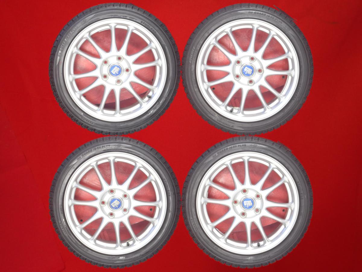 ヨコハマ アイスガード 5 プラス IG50 YOKOHAMA iceGUARD 5 PLUS IG50 215/45R17 87Q 6Wスポークタイプ 1P 7Jx17 +50 5/114.3 シルバー(銀色)系 ヴォクシー シビック エスクァイア アコード ストリーム クラウン アスリート アテンザ セダン オリジン ソアラ オーリス アテ