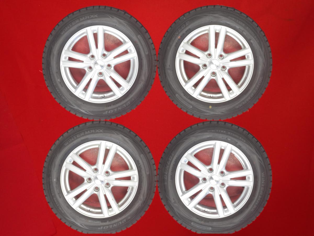 ダンロップ ウィンター MAXX 01(WM01) DUNLOP WINTER MAXX 01 215/60R16 95Q 5Wスポークタイプ 1P 6.5Jx16 +40 5/114.3 シルバー(銀色)系 アルファード MPV アンフィニ MPV グランツ ティアナ エスティマ バサラ ウィンダム エスティマ ハイブリッド グランディス クラウン