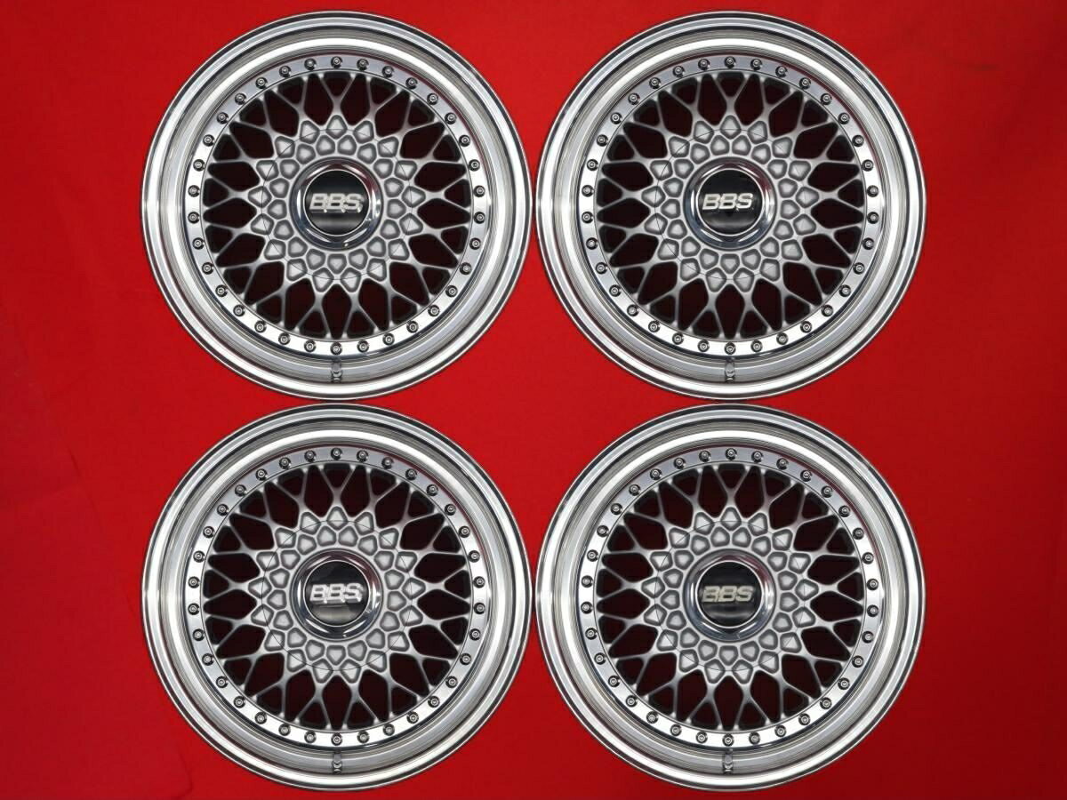 BBS RS 7Jx16 +42 5/114.3 ポリッシュ系 シルバー(銀色)系 クレスタ クラウン セダン MR2 スープラ マークII クラウン チェイサー