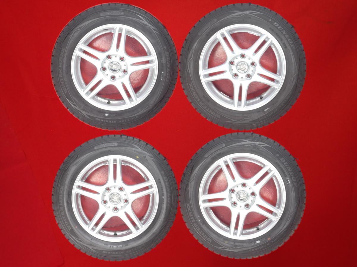 ダンロップ ウィンター MAXX 01(WM01) DUNLOP WINTER MAXX 01 215/60R16 95Q 5Wスポークタイプ 1P 6.5Jx16 +40 5/114.3 シルバー(銀色)系 カムリ グロリア アルティス RVR デリカ D:5 エスティマ エスティマ ハイブリッド グランディス クラウン アスリート バサラ ウィンダ