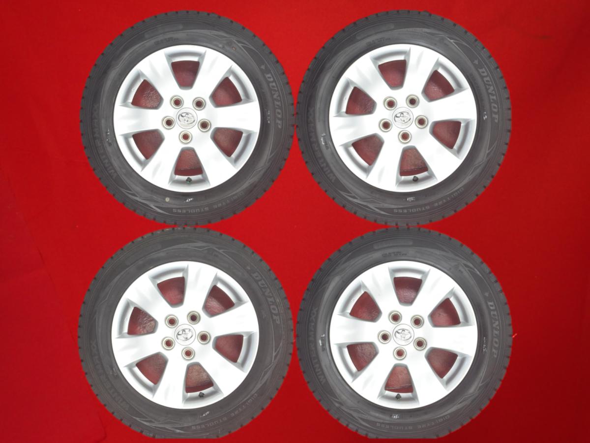 ダンロップ ウィンター MAXX 01(WM01) DUNLOP WINTER MAXX 01 215/60R16 95Q マークX ジオ純正6本スポーク 6.5Jx16 +39 5/114.3 シルバー(銀色)系 カムリ マークX ジオ クラウン アスリート エスティマ ハイブリッド ウィンダム エスティマ クラウン マジェスタ アルファー