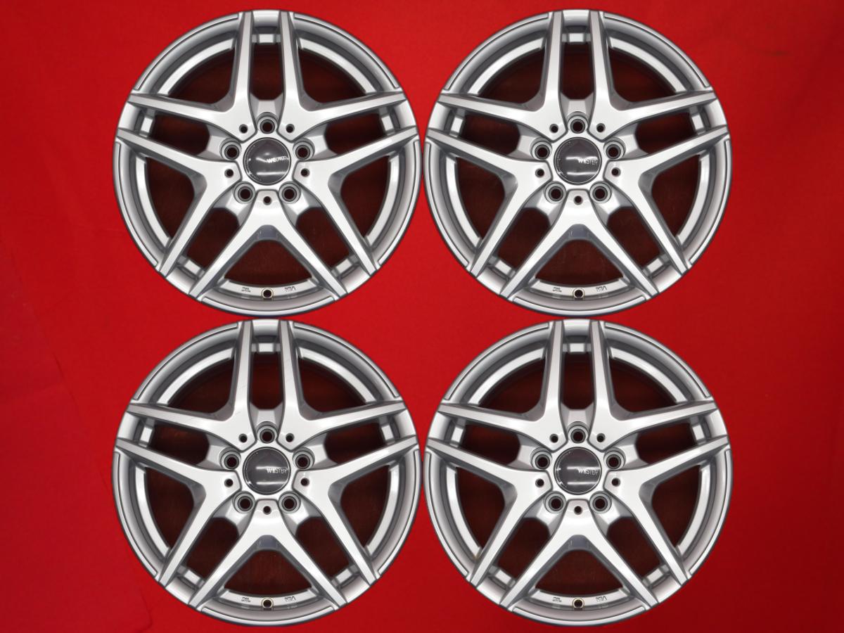 WESTER(ウェスター) S05 7Jx16 +38 5/112 シルバー(銀色)系 パサート A4 CABRIOLET シャラン パサート ワゴン TT クーペ/TTロードスター Q2 A3 ヴァナゴン TT クーペ A4 アバント A6 アバント ザ ビートル A6 A4 パサート ヴァリアント