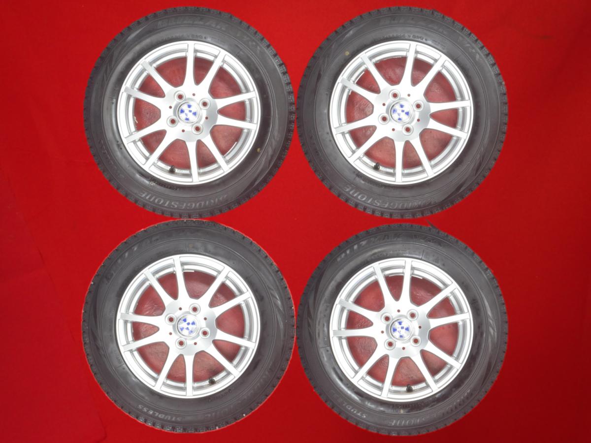 ブリヂストン ブリザック VRX BRIDGESTONE BLIZZAK VRX 175/65R14 82Q 5Wスポークタイプ 1P 5.5Jx14 +50 4/100 シルバー(銀色)系 コンチェルト インテグラ フィット アリア フィット デミオ シビック CR-X デルソル