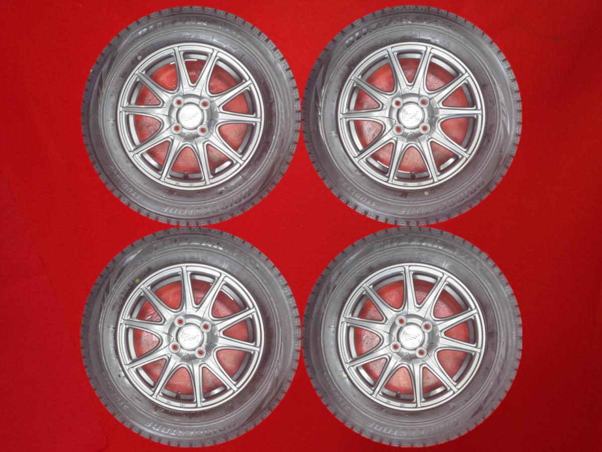 ブリヂストン ブリザック VRX BRIDGESTONE BLIZZAK VRX 185/65R14 86Q 5Wスポークタイプ 1P 5.5Jx14 +38 4/100 ガンメタ系 カローラ スパシオ モビリオ エアウェイブ パイザー ラシーン プレセア