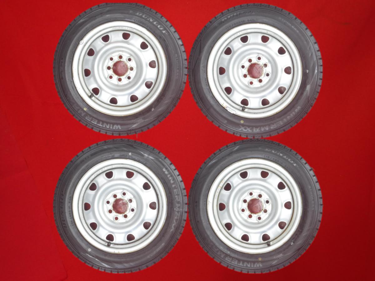 ダンロップ ウィンター MAXX 02(WM02) DUNLOP WINTER MAXX 02 175/65R15 84Q マルチスチール 〈キャップ無〉 5.5Jx15 +40 4/100 114.3 シルバー(銀色)系 iQ スイフト フィット ハイブリッド マイクラC+C ポルテ カローラ サニー ヴィッツ カローラ フィールダー スペイド ア