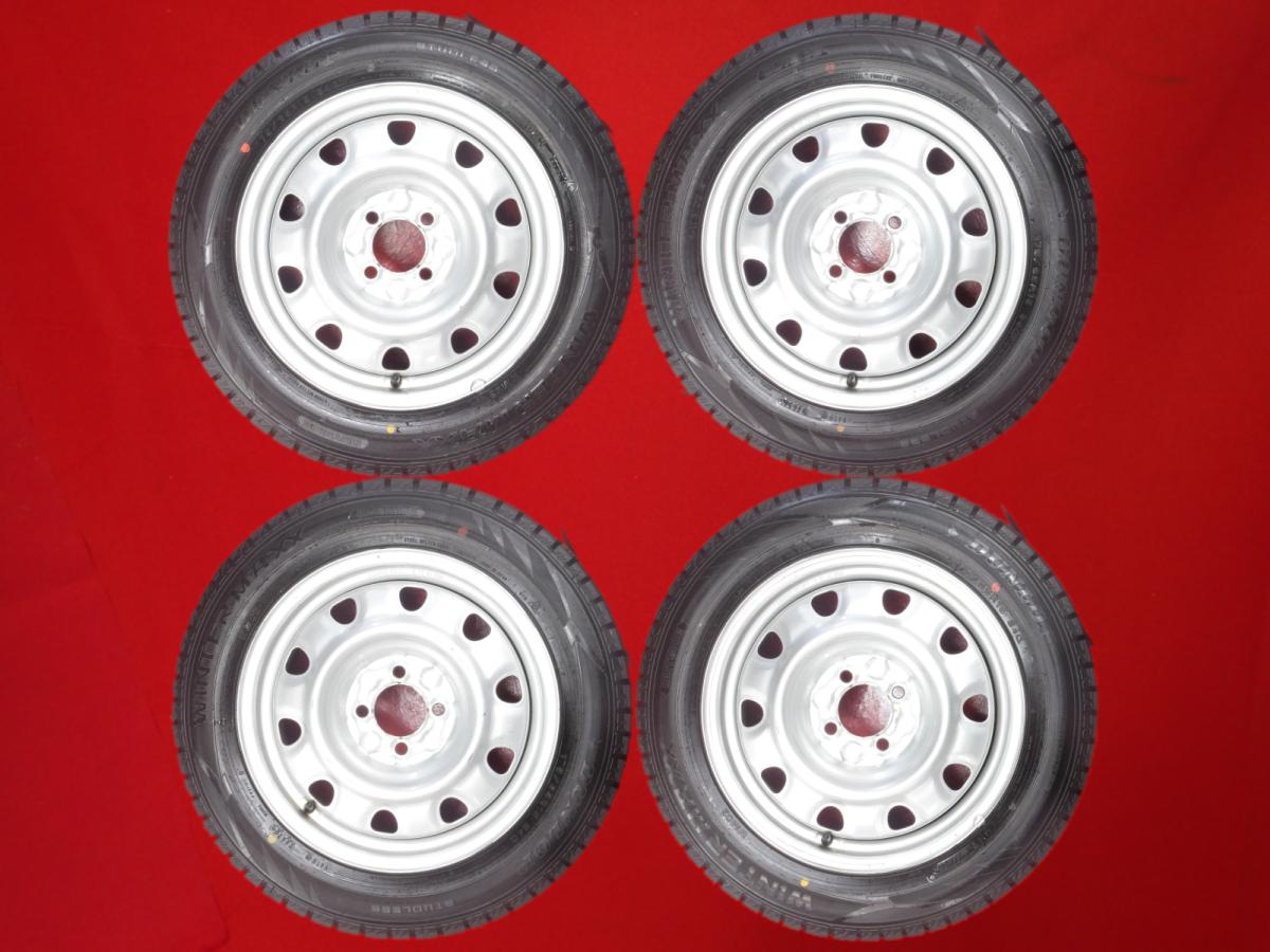 ダンロップ ウィンター MAXX 02(WM02) DUNLOP WINTER MAXX 02 175/65R15 84Q マルチスチール 〈キャップ無〉 5.5Jx15 +42 4/100 シルバー(銀色)系 iQ カローラ スイフト マイクラC+C フィット ハイブリッド サニー アクア グレイス カローラ フィールダー ヴィッツ バレーノ