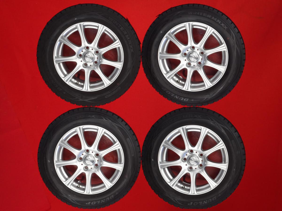 ダンロップ ウィンター MAXX 01(WM01) DUNLOP WINTER MAXX 01 205/65R16 95Q 9スポークタイプ 1P 6.5Jx16 +47 5/114.3 シルバー(銀色)系 オデッセイ ティアナ アルファード エスティマ ヴェゼル