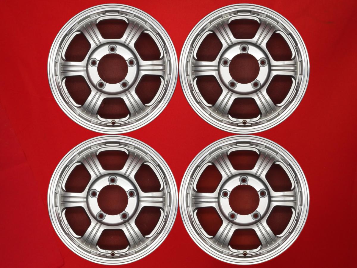 6スポークタイプ 1P 5.5Jx16 +20 5/139.7 シルバーポリッシュ(シルバー&ポリッシュ) シルバー(銀色)系 ジムニー AZ-オフロード