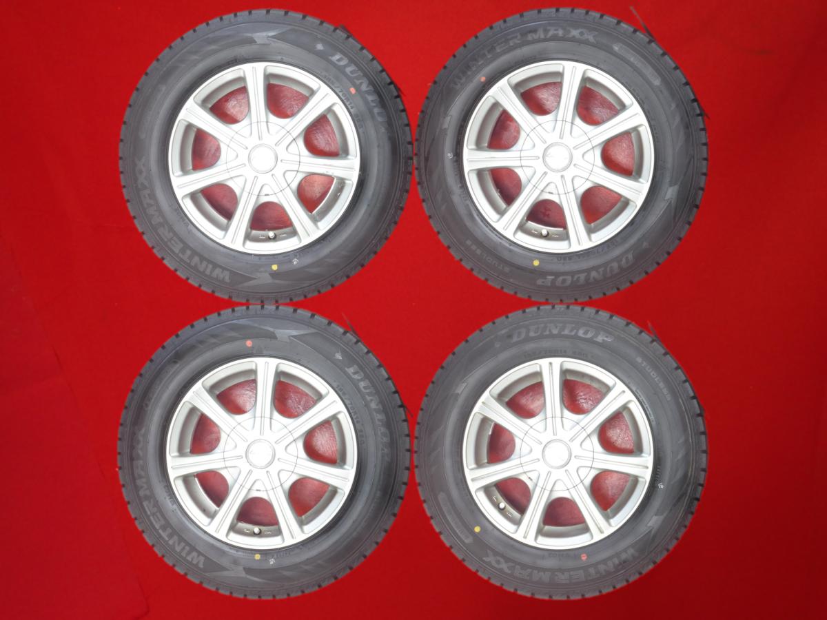 ダンロップ ウィンター MAXX 02(WM02) DUNLOP WINTER MAXX 02 185/70R14 88Q 7スポークタイプ 1P 5.5Jx14 +50 4/100 ガンメタ系 シビック ハイブリッド シビック フリード スパイク フリード ハイブリッド フリード スパイク ハイブリッド フリード