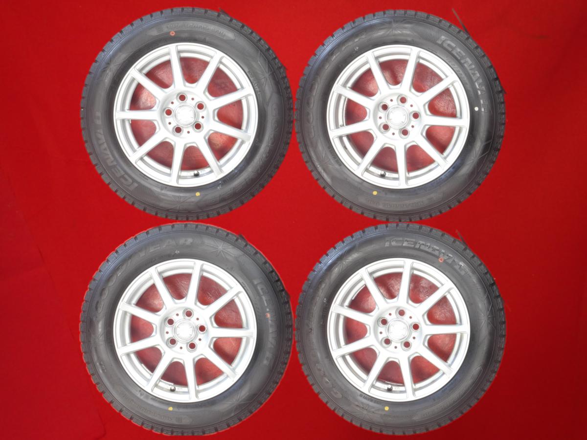 グッドイヤー アイスナビ 6 GOODYEAR ICENAVI 6 195/65R15 91Q 9スポークタイプ 1P 6Jx15 +43 5/100 シルバー(銀色)系 プリウスPHV CT200h ビスタ アルデオ プレミオ カルディナ ビスタ オーパ カローラ ウィッシュ プリウス アリオン