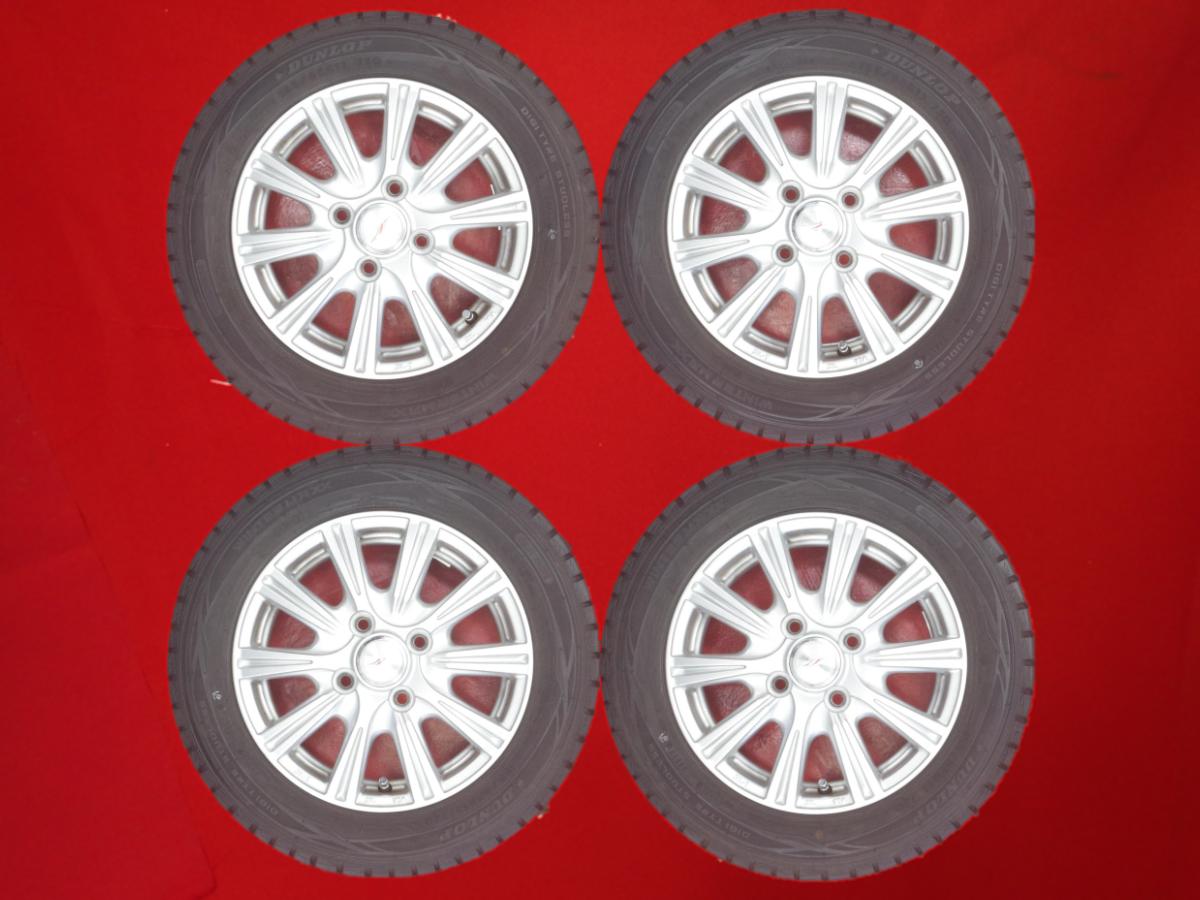 ダンロップ ウィンター MAXX 01(WM01) DUNLOP WINTER MAXX 01 155/65R13 73Q 10スポークタイプ 1P 4Jx13 +45 4/100 シルバー(銀色)系 ミラ ジーノ アルト バン プレオ モコ ムーヴ トゥデイ ワゴンR トラック フレアワゴン トッポ オッティ バン ストリート MRワゴン Wit ス