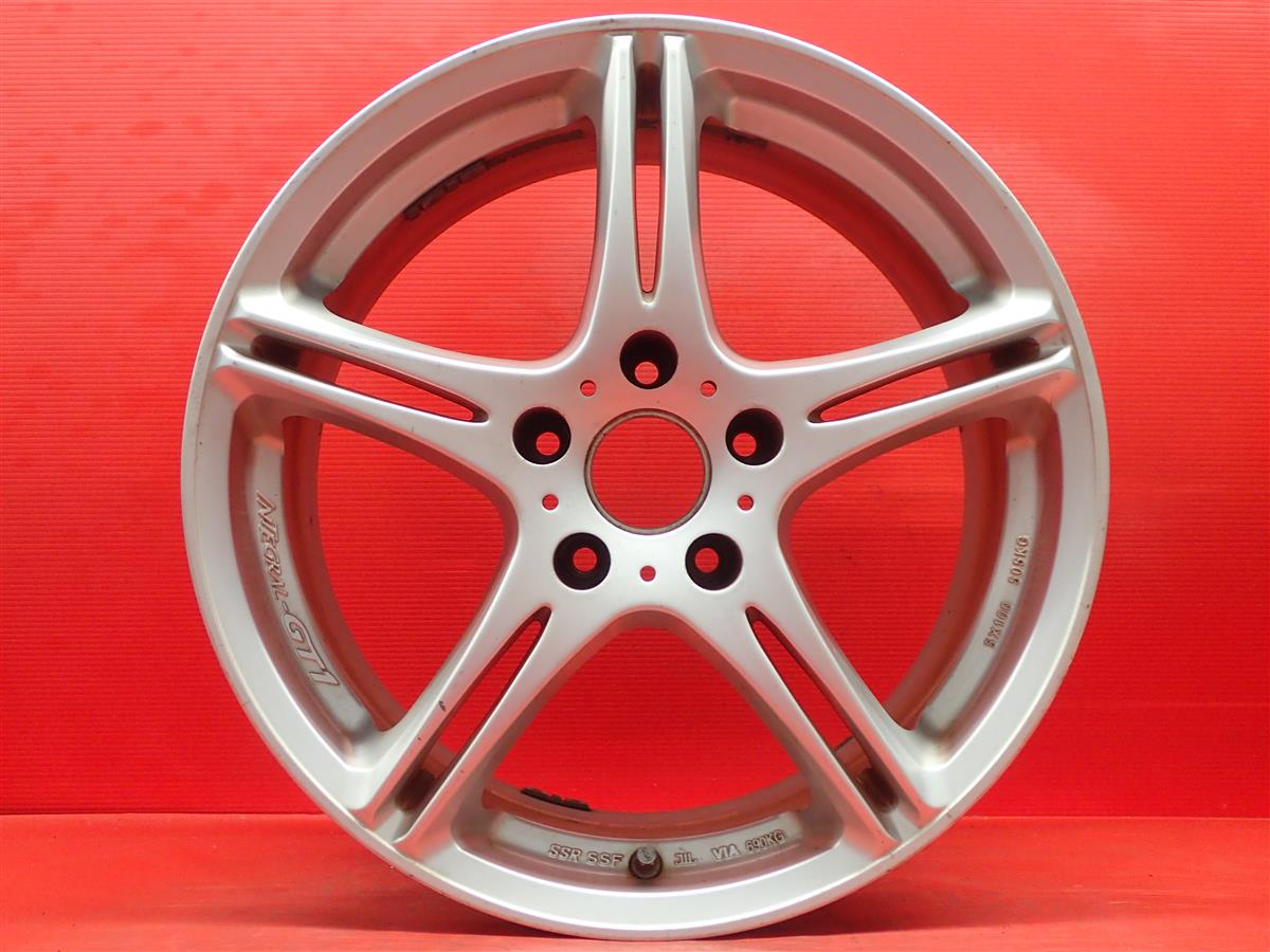 SSR インテグラル GT-1 8Jx17 +45 5/114.3 シルバー(銀色)系