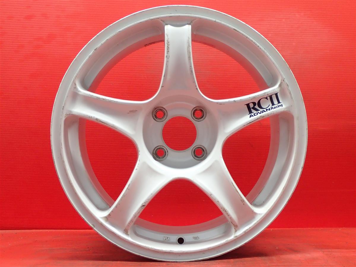 ADVAN(アドバン) RC II 7Jx16 +35 4/100 ホワイト(白色)系