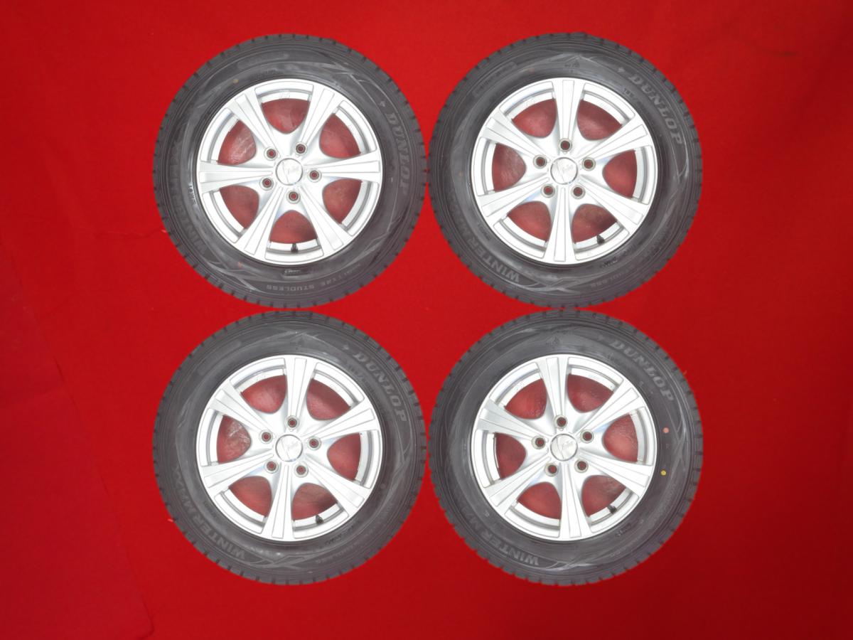 ダンロップ ウィンター MAXX 01(WM01) DUNLOP WINTER MAXX 01 195/65R15 91Q 6スポークタイプ 1P 6Jx15 +53 5/114.3 シルバー(銀色)系 リバティ アコード アクセラ アテンザ ヴォクシー エスクァイア ミレーニア クレスタ ステップワゴン アヴァンシア クラウン セダン ノア