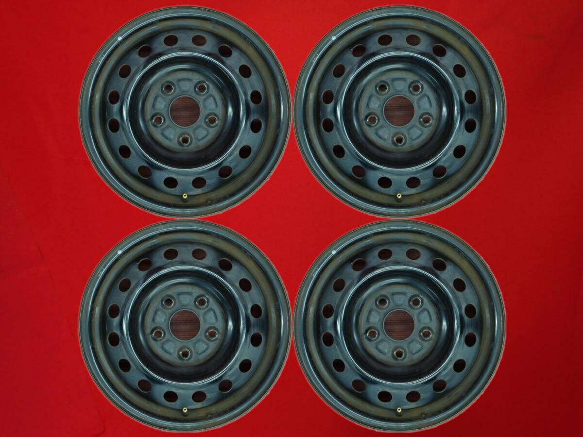 ヴォクシー-ノア (60-65系)純正スチール(キャップ無)ME 6Jx15 +50 5/114.3 ブラック(黒色)系