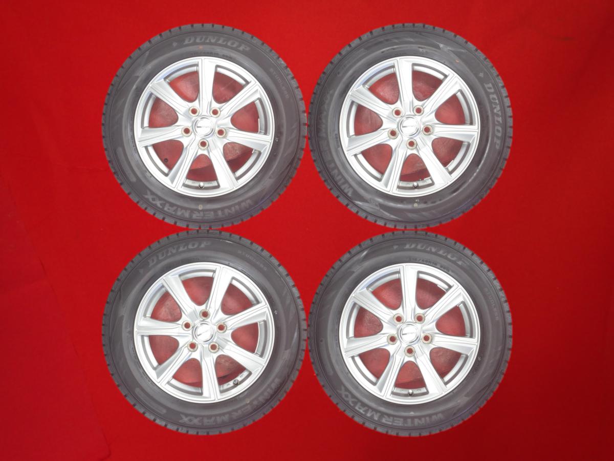 ダンロップ ウィンター MAXX 02(WM02) DUNLOP WINTER MAXX 02 215/60R16 95Q 7スポークタイプ 1P 6.5Jx16 +39 5/114.3 シルバー(銀色)系 ES330 ナディア クラウン マジェスタ カムリ マークX ジオ エスティマ ウィンダム クラウン アスリート エスティマ ハイブリッド アル