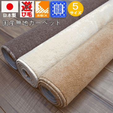 カーペット 8畳 ラグ 絨毯 じゅうたん フリーカット 抗菌 防臭 国産 カット無地 ブラウン アイボリー ベージュ 白 シンプル スタイリッシュ 八畳 8帖【ハイビス】 8畳 352×352cm
