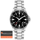 送料無料 HAMILTON ハミルトン 腕時計 カーキネイビー スキューバオート Khaki Navy Scuba Auto 自動巻き H82335131 メンズ 国内正規品 防水 機械式自動巻 ブラック KHAKI オート ギフト 誕生日 プレゼント男性 ラッピング