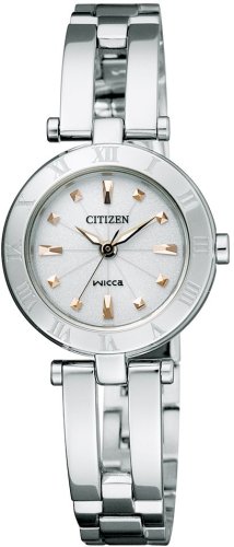 送料無料 シチズン ウィッカ エコドライブ レディース 腕時計 CITIZEN wicca NA15-1572C 国内正規品 ハーフバングル エコドライブ ブランド 時計 防水 新品 ント ギフト アナログ シルバー ホワイト 日本製 レディースウォッチ NA15-1572CSS