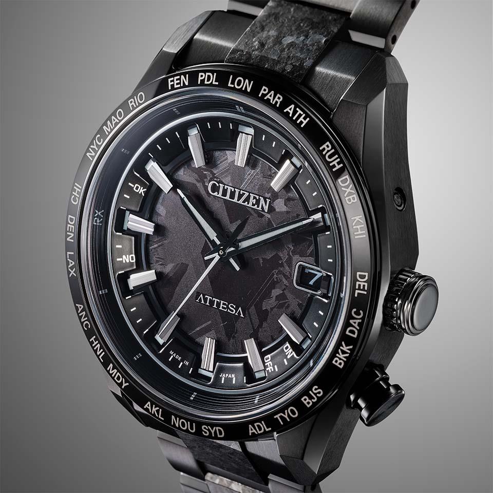 シチズン 腕時計 CITIZEN ATTESA アテッサ HAKUTO-R コラボ ACT Line ブラックチタンシリーズ Eco-Drive エコドライブ ソーラー電波 CB0285-63E メンズ