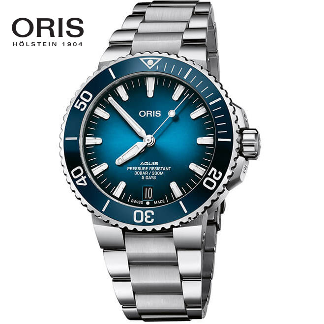 オリス 腕時計（メンズ） オリス 腕時計 アクイスデイト キャリバー400 ORIS 自動巻き ステンレス Ref. 4007763413507824PEB 国内正規品