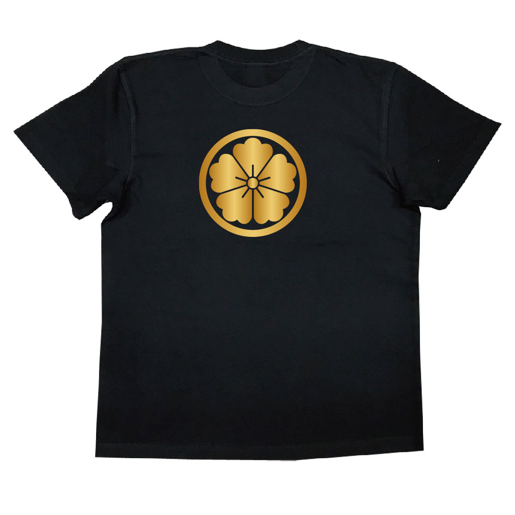 【 おもしろ プレゼント 】 家紋Tシャツ 丸に唐花【 tシャツ 長袖 メンズ レディース 戦国武将 メンズ 半袖 おもしろTシャツ おもしろ 面白いtシャツ プレゼント お笑いTシャツ ジョークTシャツ おもしろ雑貨 俺流 パロディ 和柄 長袖 お土産】