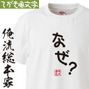 【 おもしろ プレゼント 】 おもしろtシャツ 俺流総本家 手書き風文字Tシャツ なぜ？【 tシャツ 長袖 メンズ レディース ひらがな ゆる ゆるかわ 文字 メッセージtシャツおもしろ雑貨】