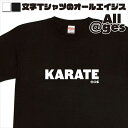 【 おもしろ プレゼント 】 英字Tシャツ　KARATE　【