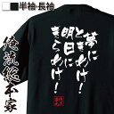 楽天おもしろTシャツの俺流総本家【 おもしろ プレゼント 】 おもしろtシャツ 俺流総本家 隼風Tシャツ 夢にときめけ！明日にきらめけ！【 tシャツ 長袖 メンズ レディース 漢字 文字雑貨 面白いtシャツ ROOKIES 川藤 先生 ルーキーズ ドラマ テレビ 市原隼人 背中で語る 名言】