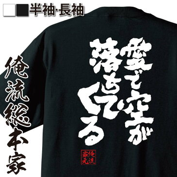 おもしろtシャツ 俺流総本家 魂心Tシャツ 愛で空が落ちてくる【漢字 文字 メッセージtシャツおもしろ雑貨 お笑いTシャツ|おもしろtシャツ 文字tシャツ 面白いtシャツ 面白 大きいサイズ 送料無料 文字愛をとりもどせ 愛を守るために ショック 北斗の拳 背中で語る 名言】