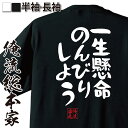【 おもしろ プレゼント 】 おもしろtシャツ 俺流総本家 憩楽体Tシャツ 一生懸命のんびりしよう【 tシャツ 長袖 メンズ レディース 漢字 文字 雑貨 お笑...