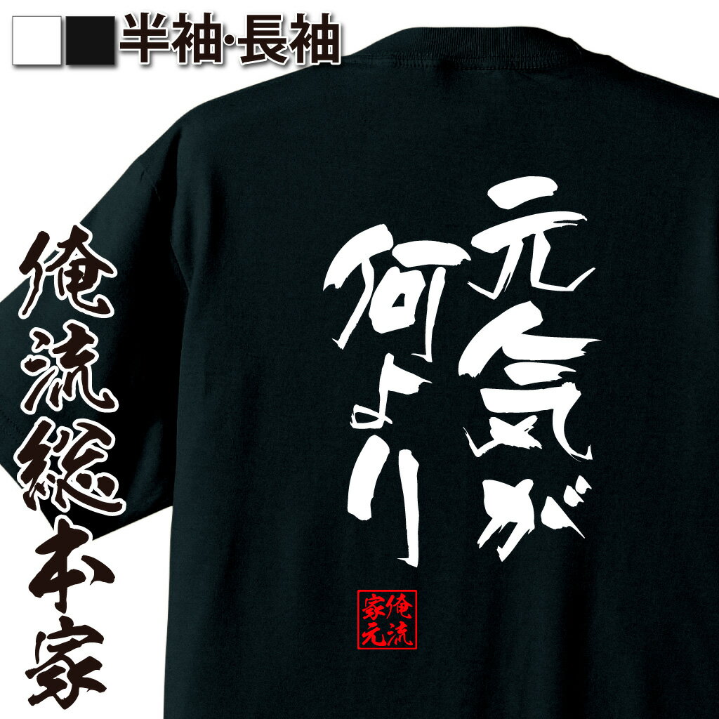 おもしろtシャツ 俺流総本家 隼風Tシャツ 元気が何より